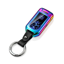 Load image into Gallery viewer, 2018 New Car Key Model Dual Arc Pulse Lighter Fingerprinting Touch Screen USB Cigarette Lighters Rechargeable Plasma Lighter