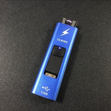 Load image into Gallery viewer, 2018 USB Cigarette Lighter Thin Arc Plasma Lighters Windproof Electronic Rechargeable USB Lighter For Smoking Flameless