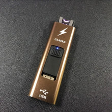 Load image into Gallery viewer, 2018 USB Cigarette Lighter Thin Arc Plasma Lighters Windproof Electronic Rechargeable USB Lighter For Smoking Flameless
