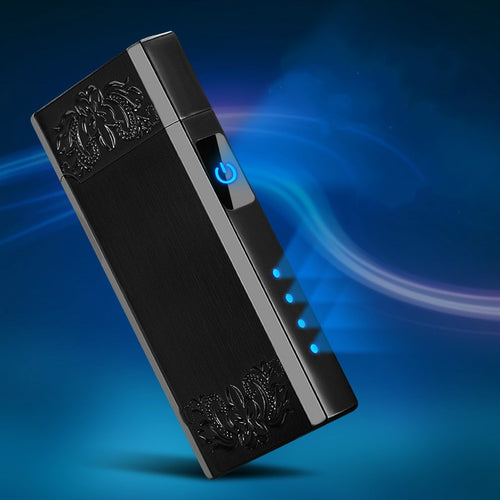 New Double Arc Usb Lighter LED Power